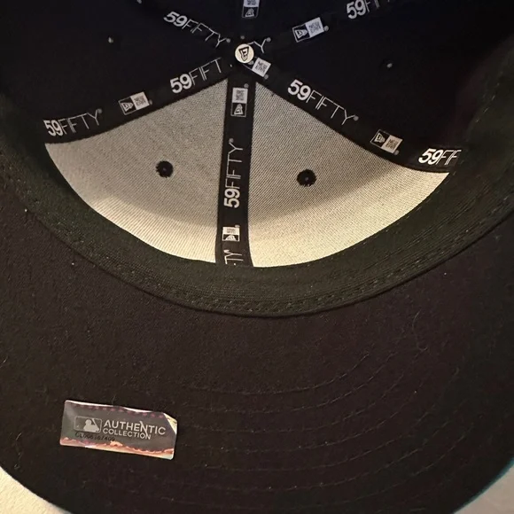 Seattle Mariners Hat Cap Fitted Mens 7 3/8 Navy Teal MLB Baseball New Era - Picture 8 of 8